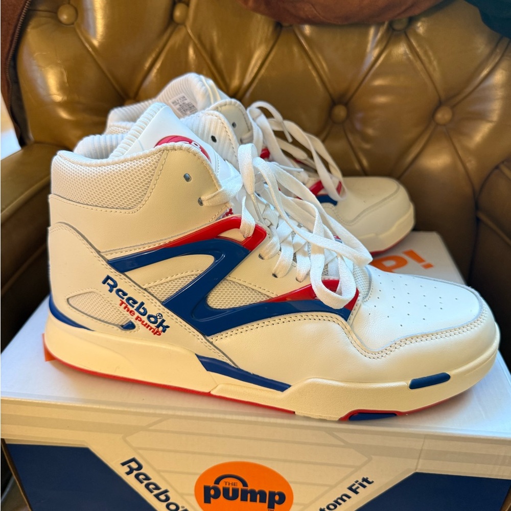 Reebok Pump Omni Zone II – Size 11 – Chalk/Vector Blue/Vector Red – BNIB - Picture 3 of 9